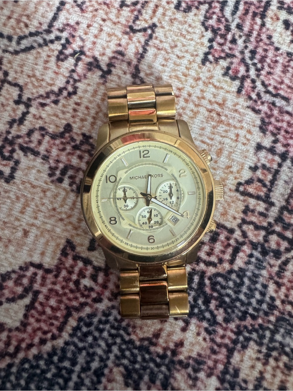 Michael Kors Gold Stainless Steel Chronograph Watch